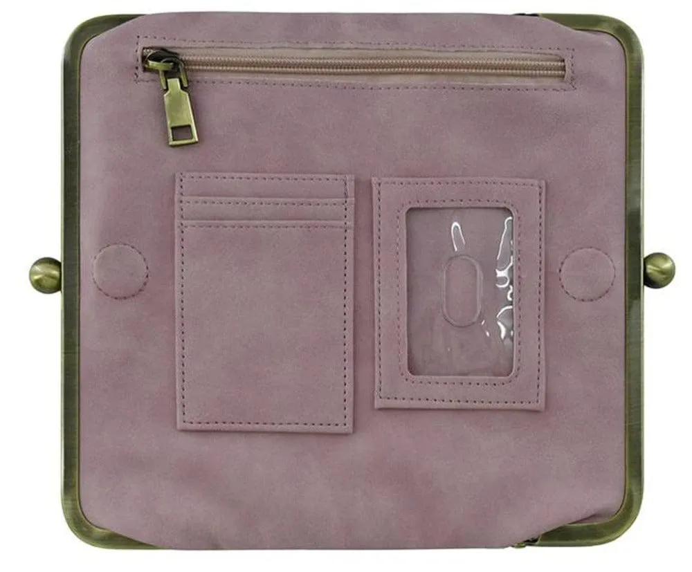 TW208 Tweed Kiss Lock Clutch