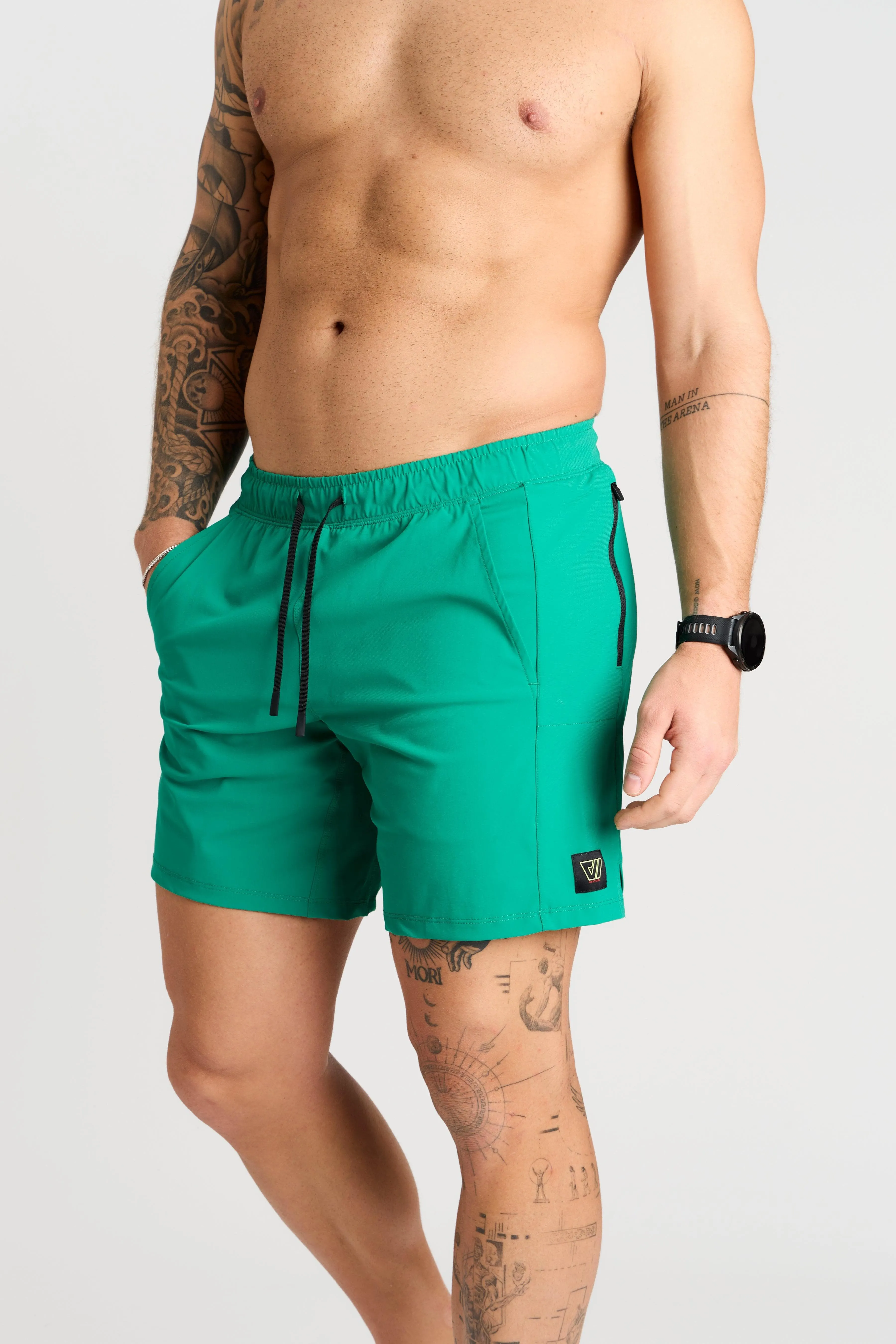 Warren Short w/ Liner in Palm Green
