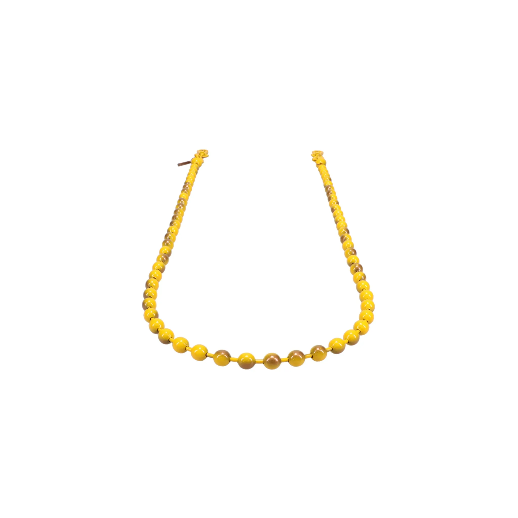 YELLOW COLORED BALL CHAIN / YELLOW